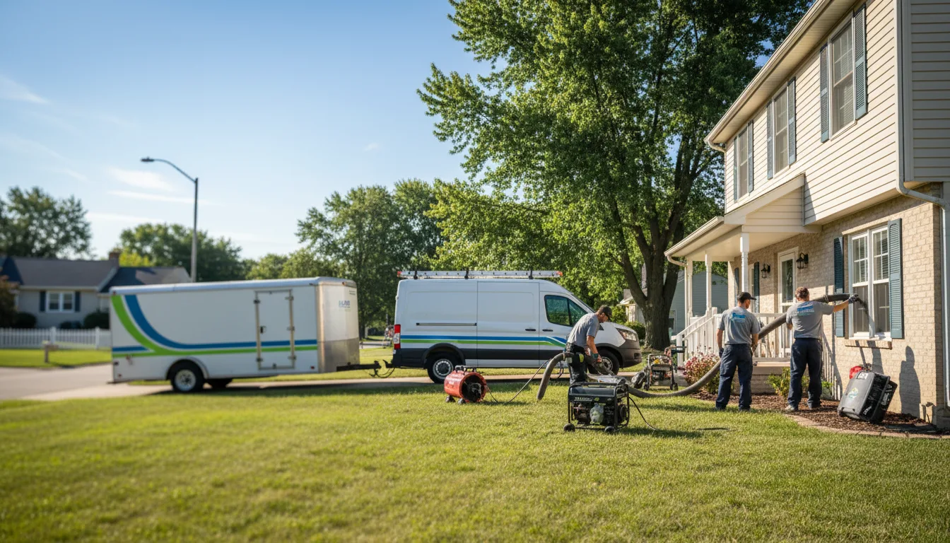 Flooded Basement Restoration And Cleanup With Repair in State Center, IA near me